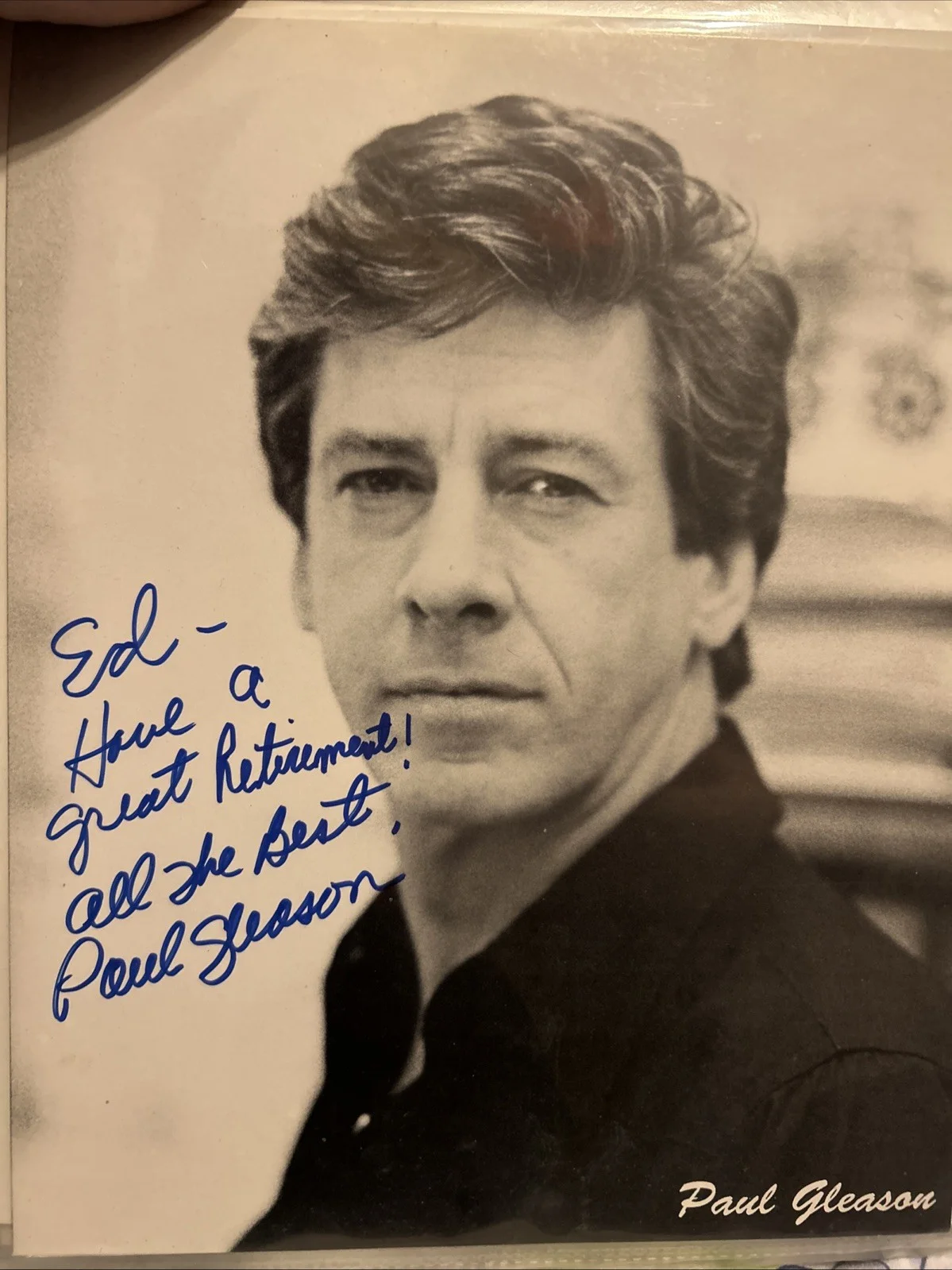 Paul Gleason — Paul Gleason Autographed Photo 8 X 10 Black-And-White, image 3