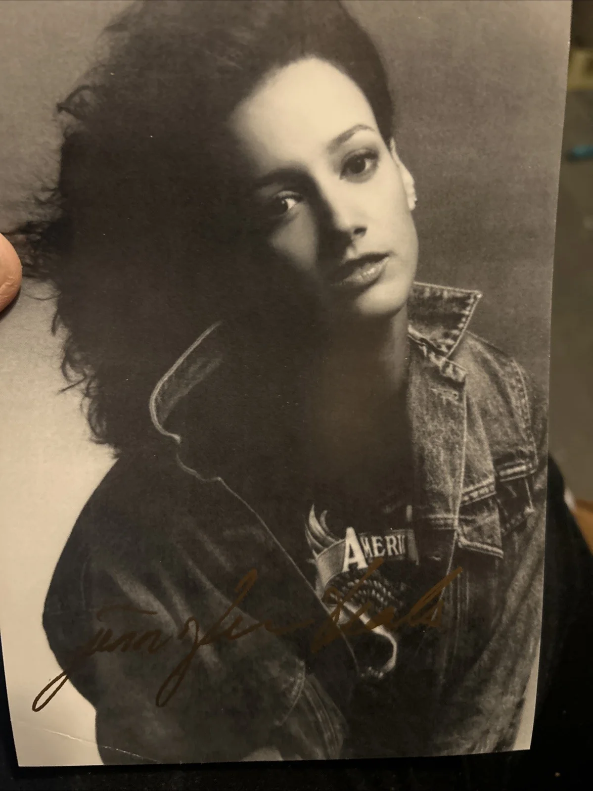 Jennifer Beals — Jennifer Beals Autographed 5 X 7 Black-And-White Photo With Letter Of Authentici