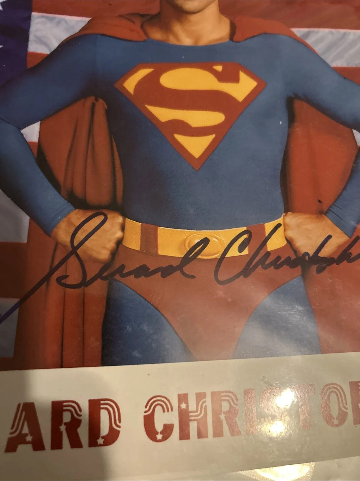 Gerard Christopher — Gerard Christopher Autograph Photo Superman 8 X 10 Color, image 4
