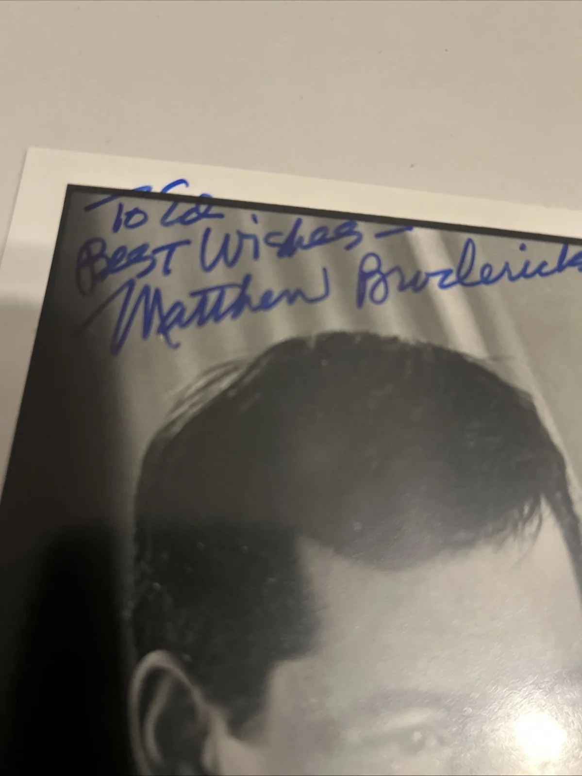 Matthew Broderick — Matthew Broderick Autographed 5 X 7 Black-And-White Photo, image 3