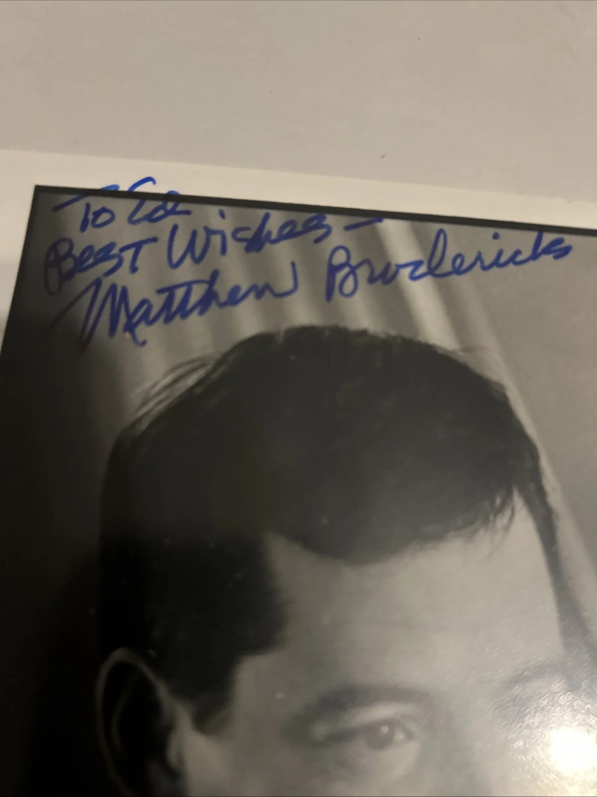 Matthew Broderick — Matthew Broderick Autographed 5 X 7 Black-And-White Photo, image 4