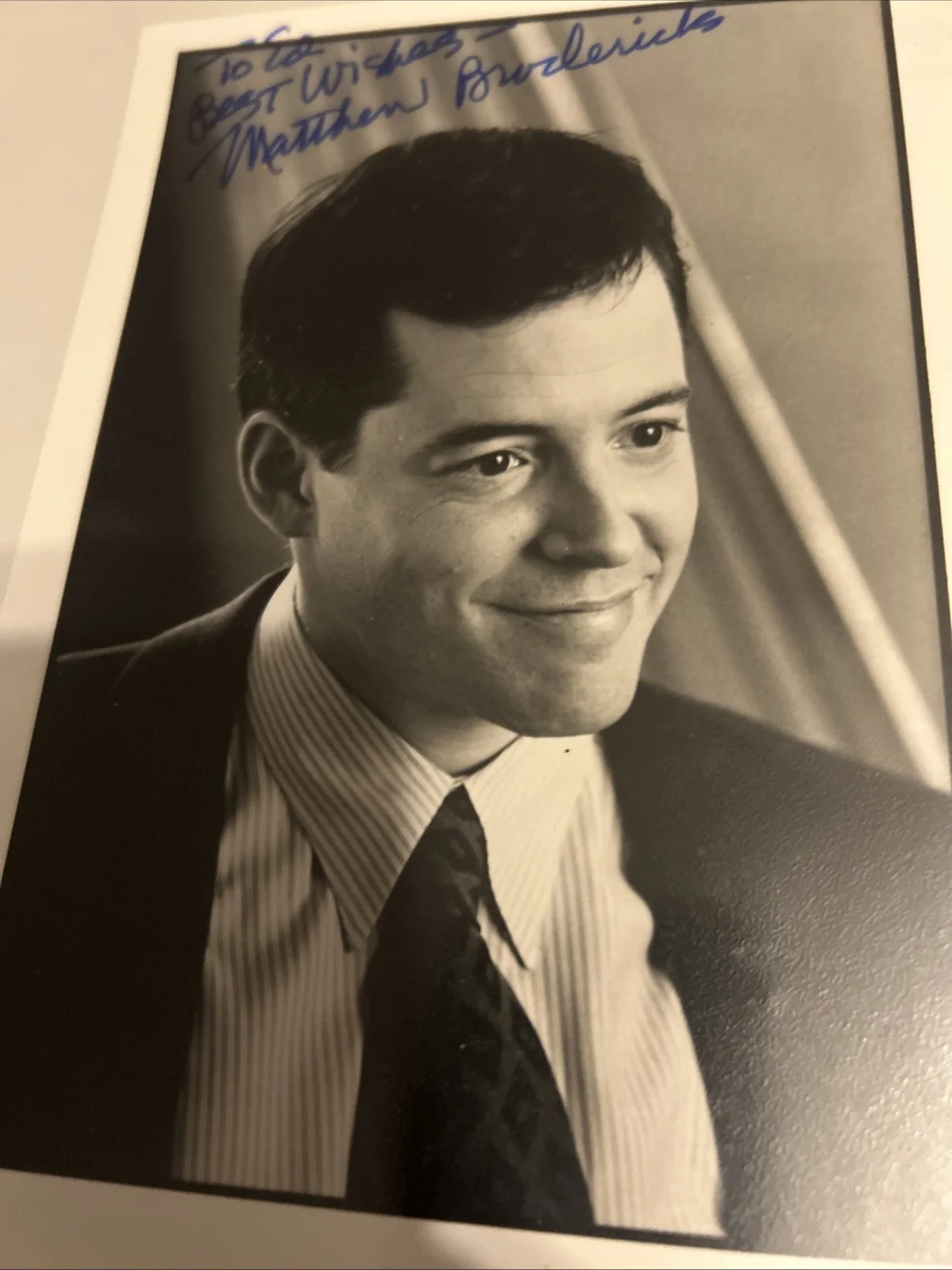 Matthew Broderick — Matthew Broderick Autographed 5 X 7 Black-And-White Photo, image 5
