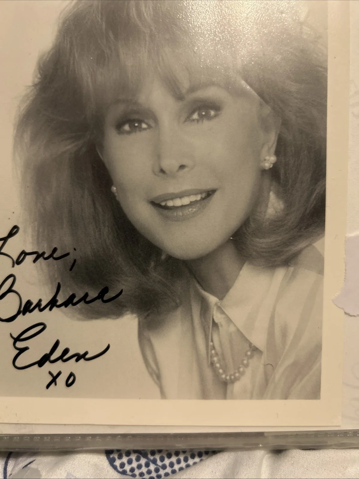 Barbera Eden — Barbara Eden Autographed 5 X 7 Black-And-White Photo I Dream Of Jeannie, изображение 4