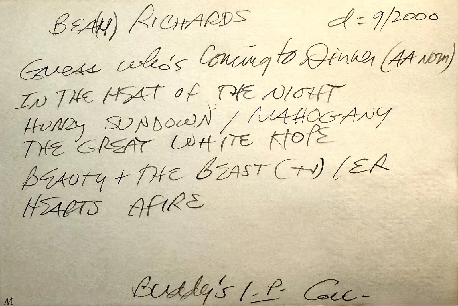 Beah Richards — BEAH RICHARDS Autographed Signed 4"x 6" INDEX CARD Guess Who's Coming to Dinner, изображение 4