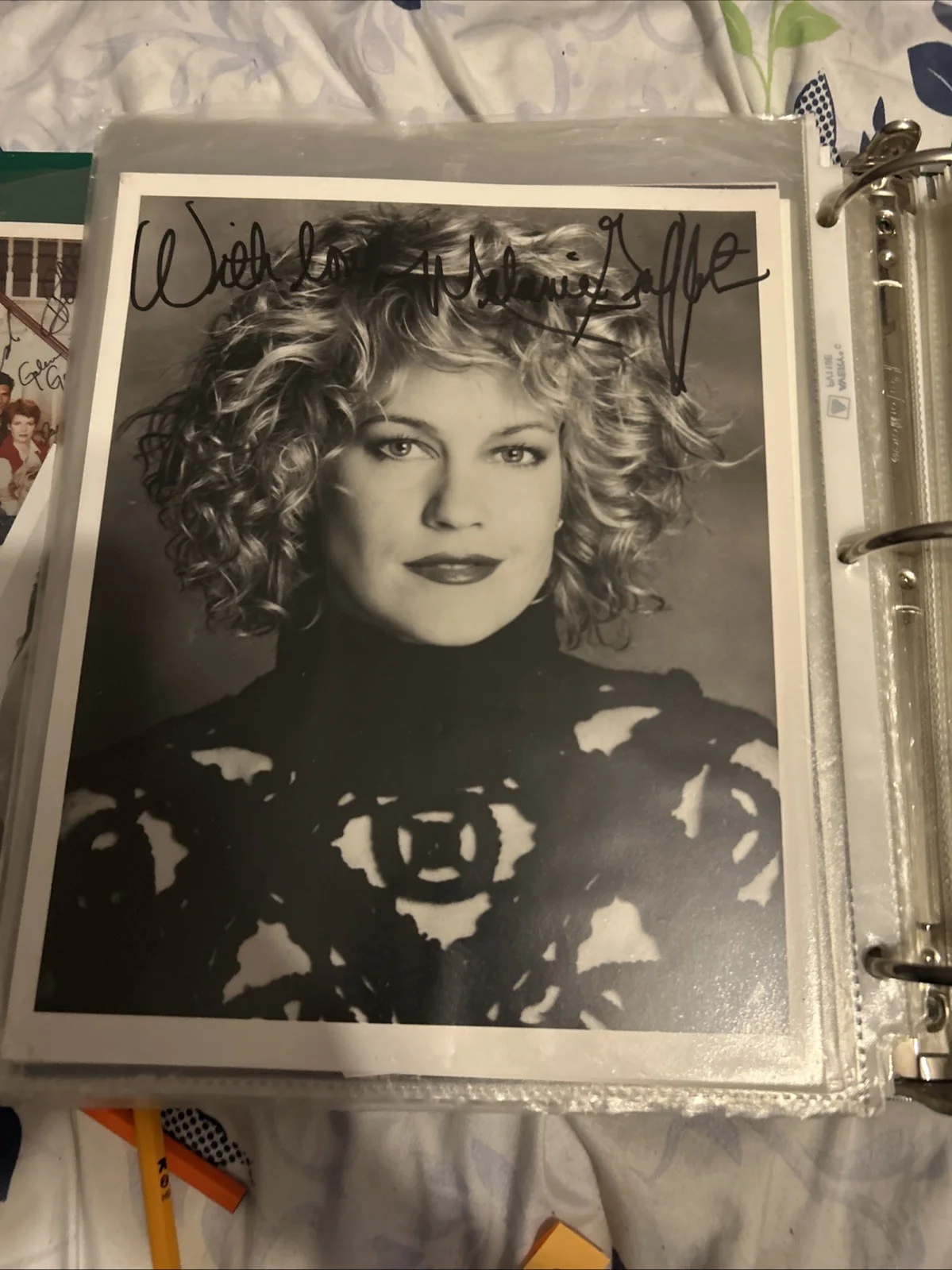 Melanie Griffith — Melanie Griffith Autographed Photo 8 X 10 Black-And-White