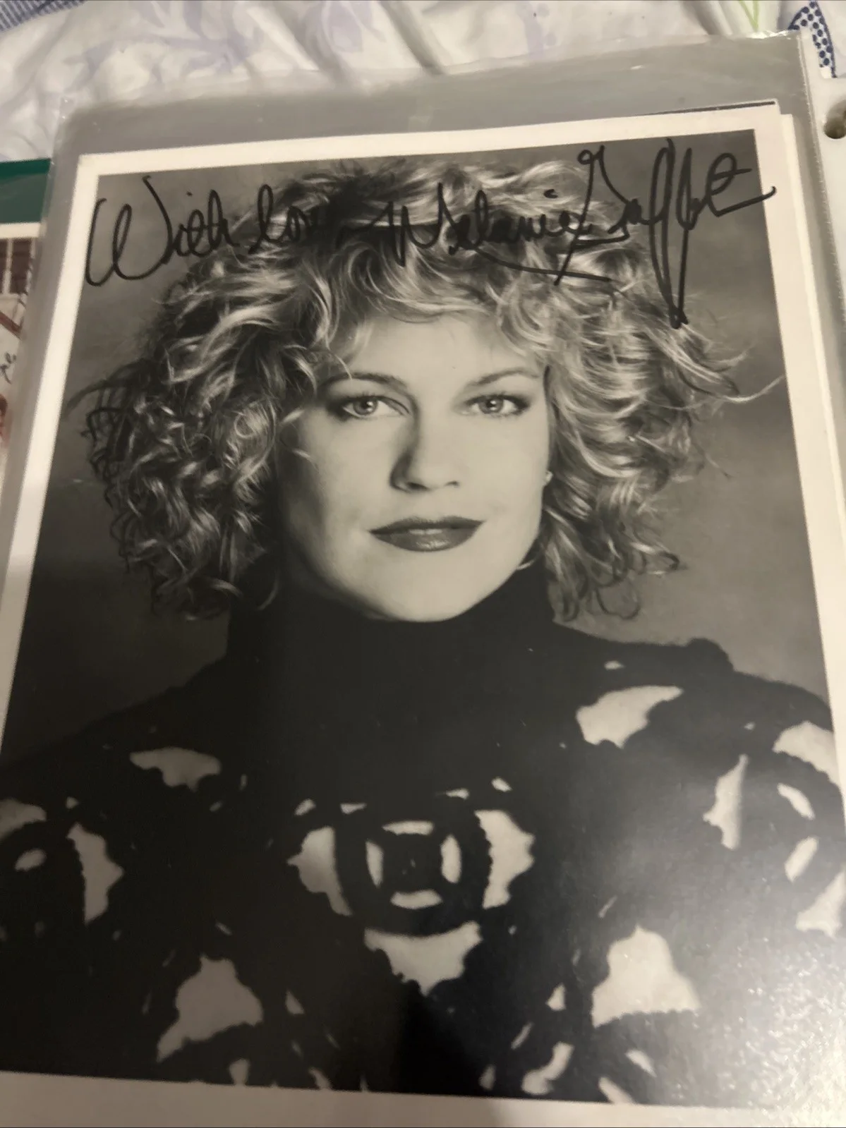 Melanie Griffith — Melanie Griffith Autographed Photo 8 X 10 Black-And-White, image 5