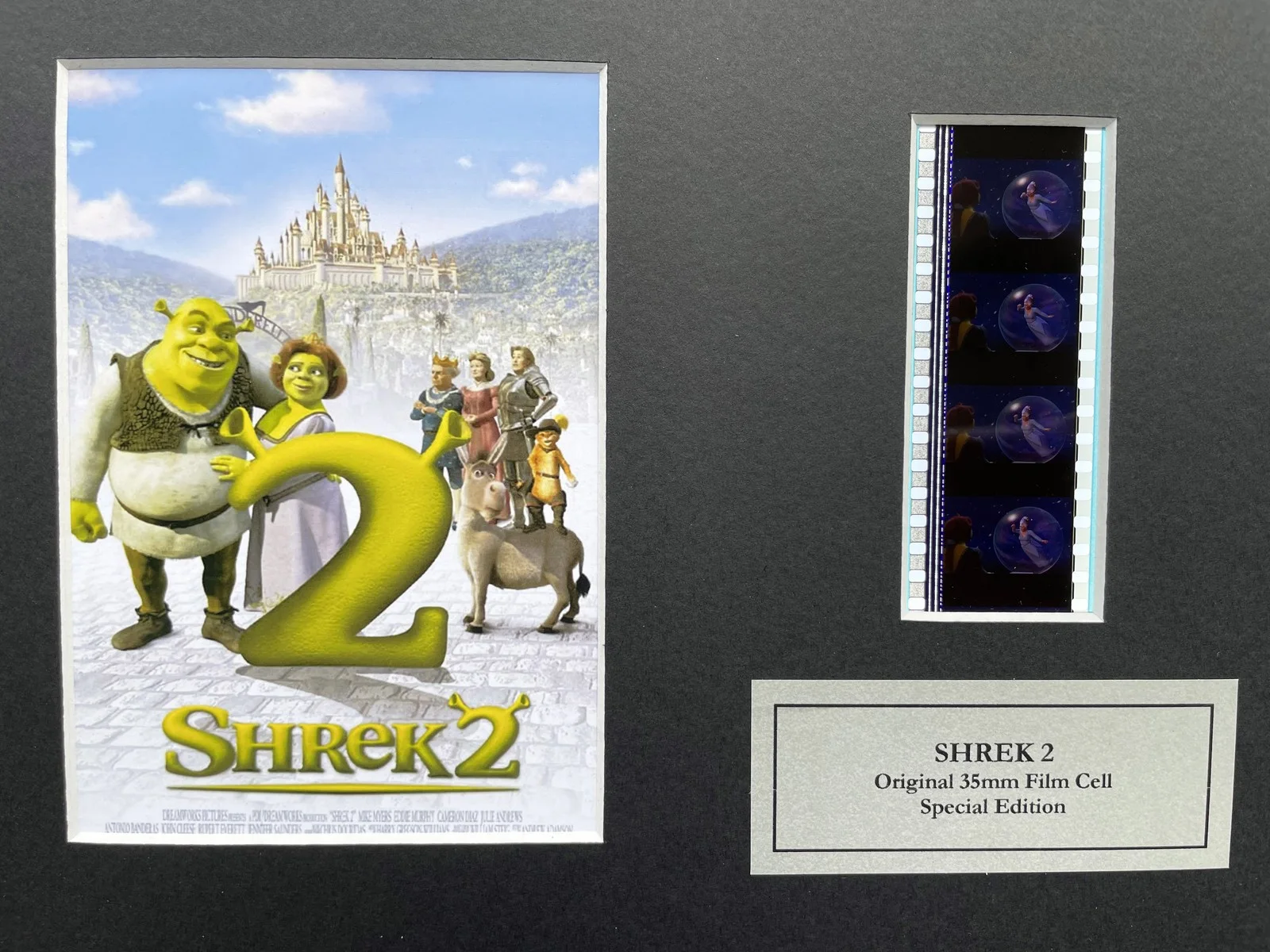 SHREK 2 Original 35mm Film Cells set within Quality Wood Frame + COA v2, изображение 2