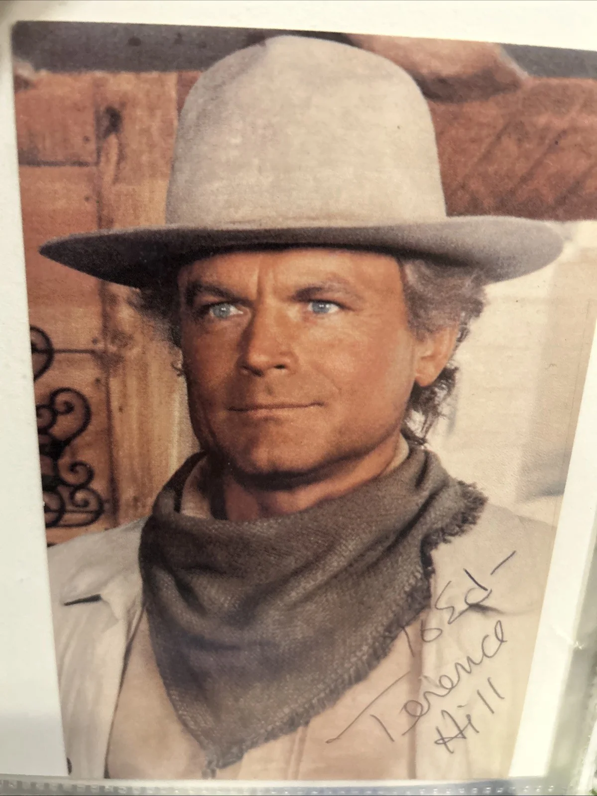 Terence Hill — Terence Hill 4 X 6 Autographed Colored Photo, image 2