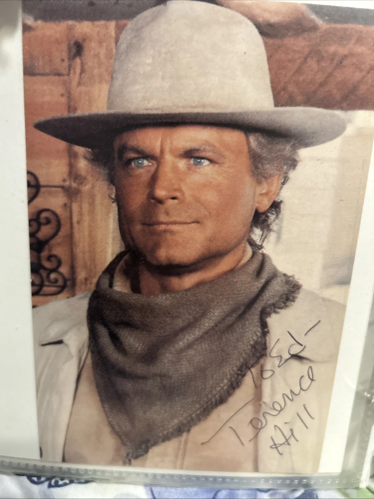 Terence Hill — Terence Hill 4 X 6 Autographed Colored Photo, image 4