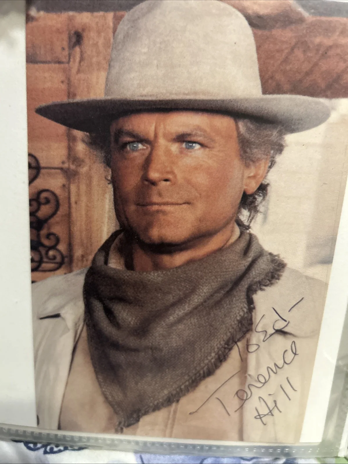 Terence Hill — Terence Hill 4 X 6 Autographed Colored Photo, image 5