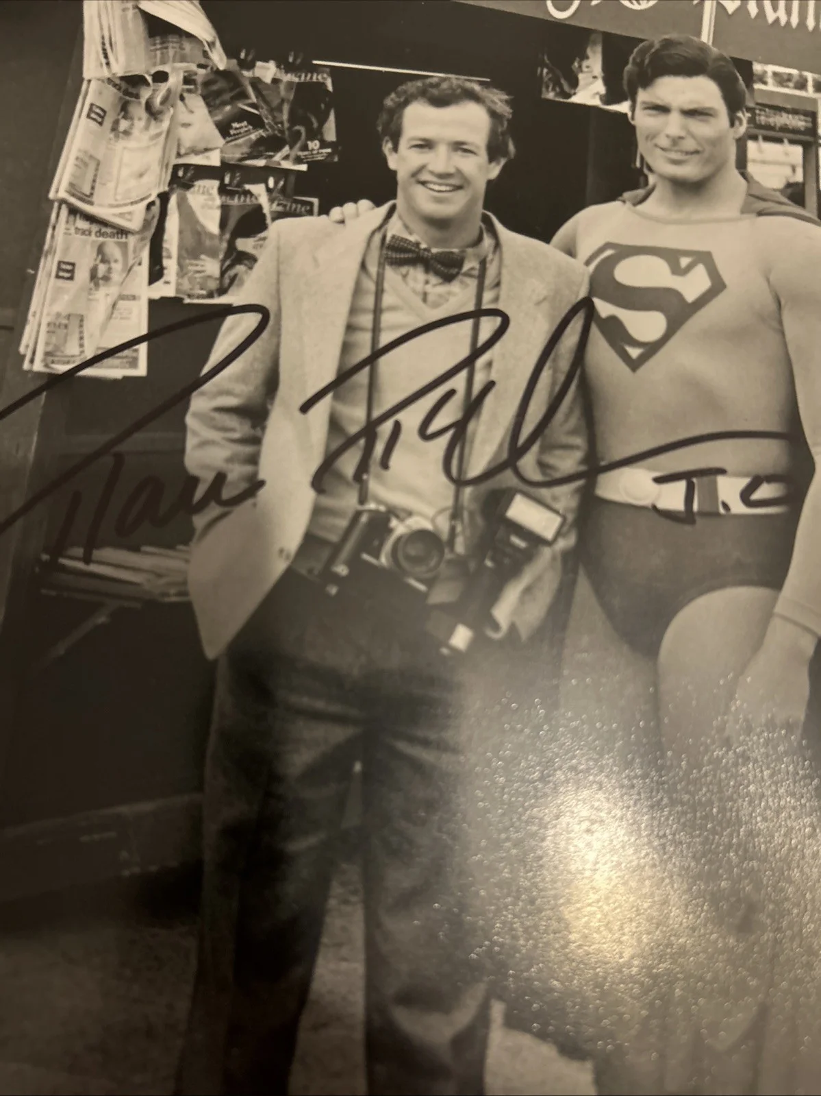 Marc McClure — Marc McClure Signed 8 X 10 Picture With Christopher Reeve, image 2