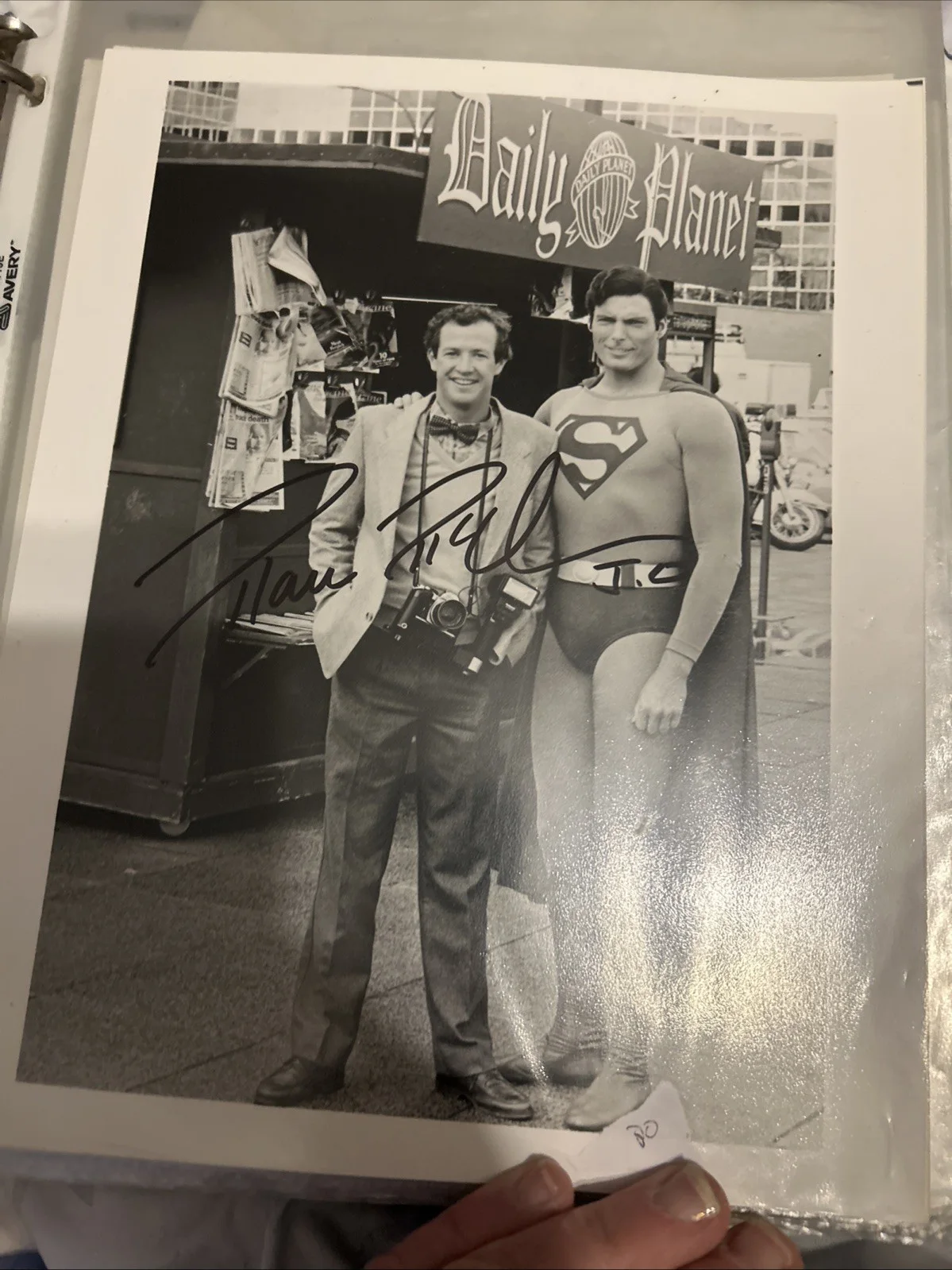 Marc McClure — Marc McClure Signed 8 X 10 Picture With Christopher Reeve, image 4