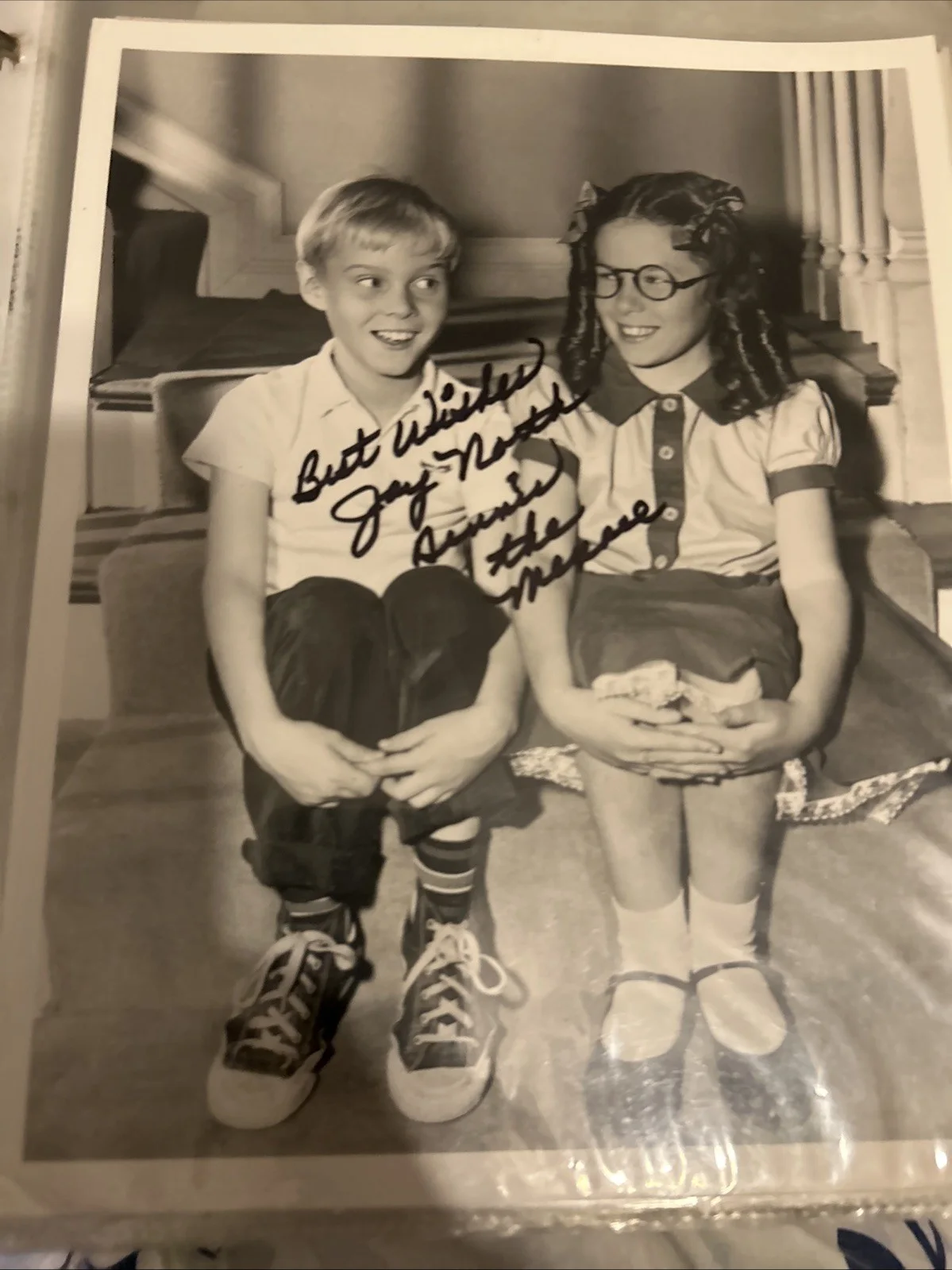 Jay North — Jay North Autographed 8 X 10 Black-And-White Photo Dennis The Menace, image 2