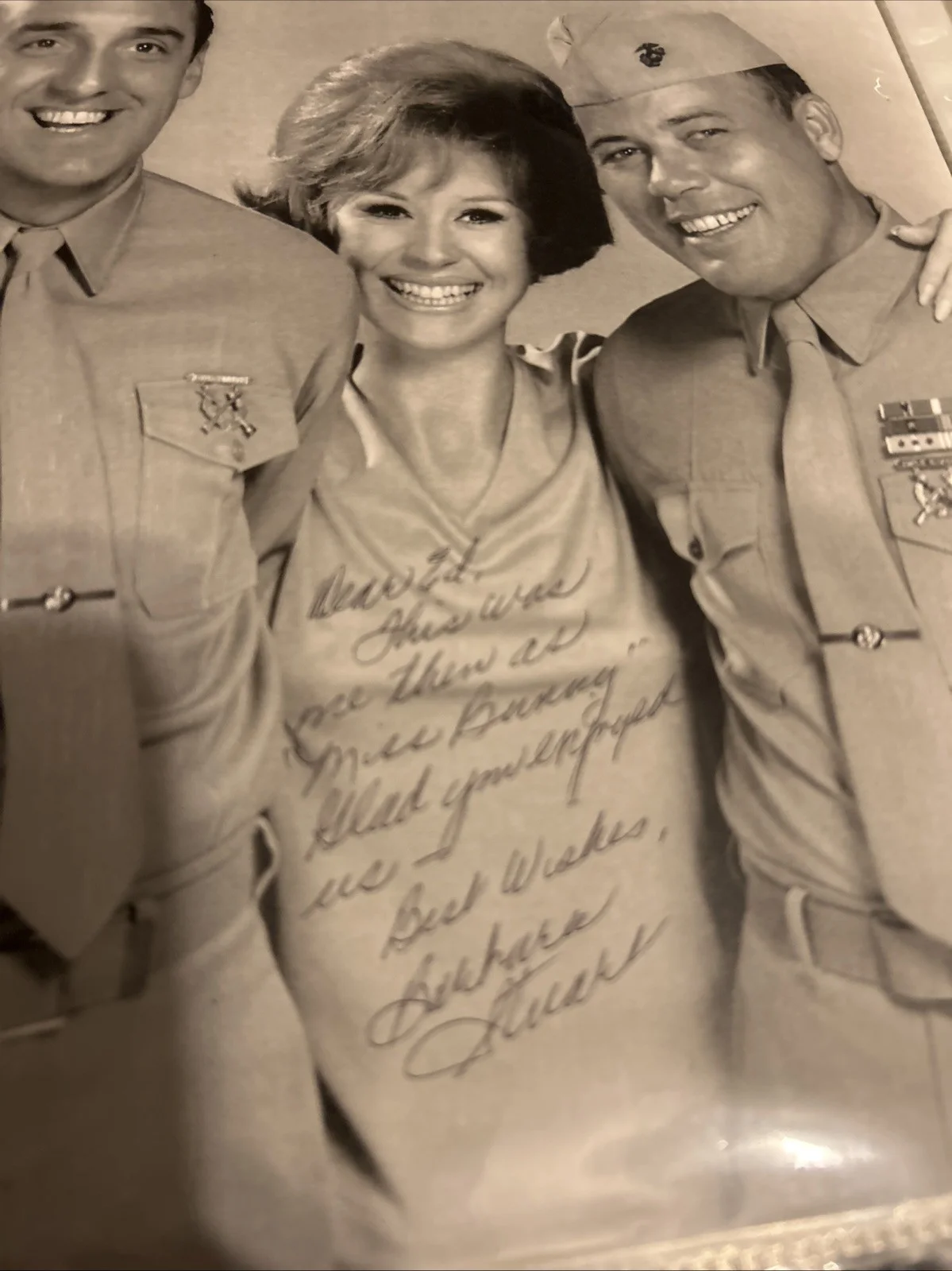Barber Stewart — Barber Stewart Autographed 8 X 10 Black-And-White Photo Signed In Pen, image 3
