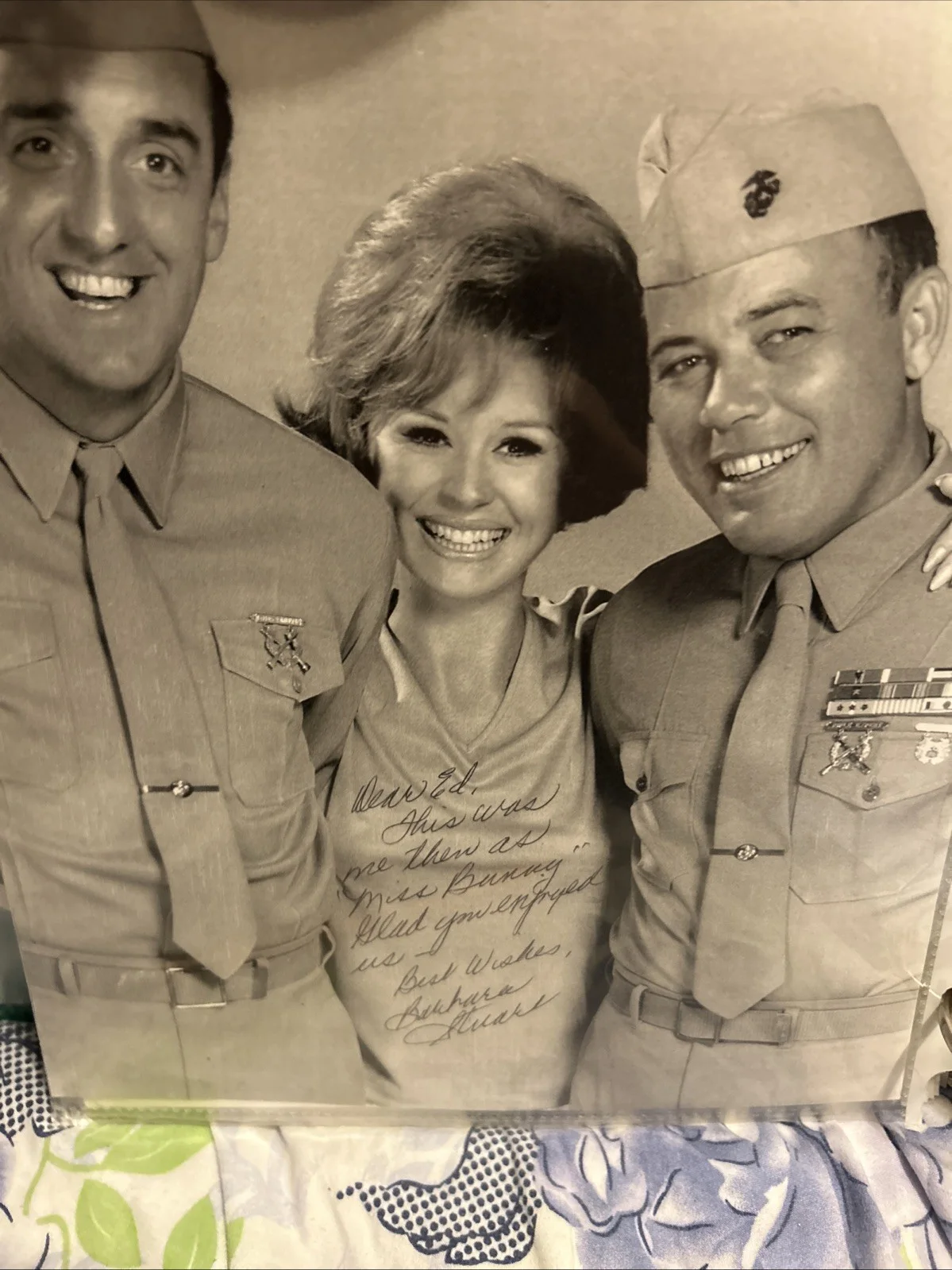 Barber Stewart — Barber Stewart Autographed 8 X 10 Black-And-White Photo Signed In Pen, image 4