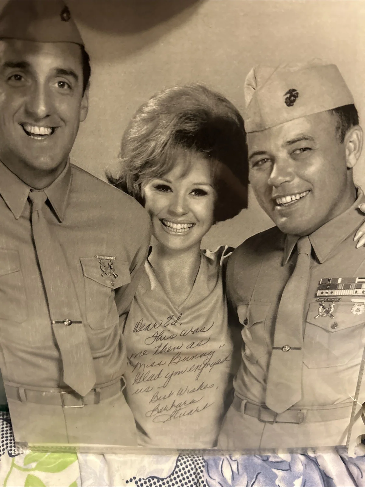 Barber Stewart — Barber Stewart Autographed 8 X 10 Black-And-White Photo Signed In Pen, image 5