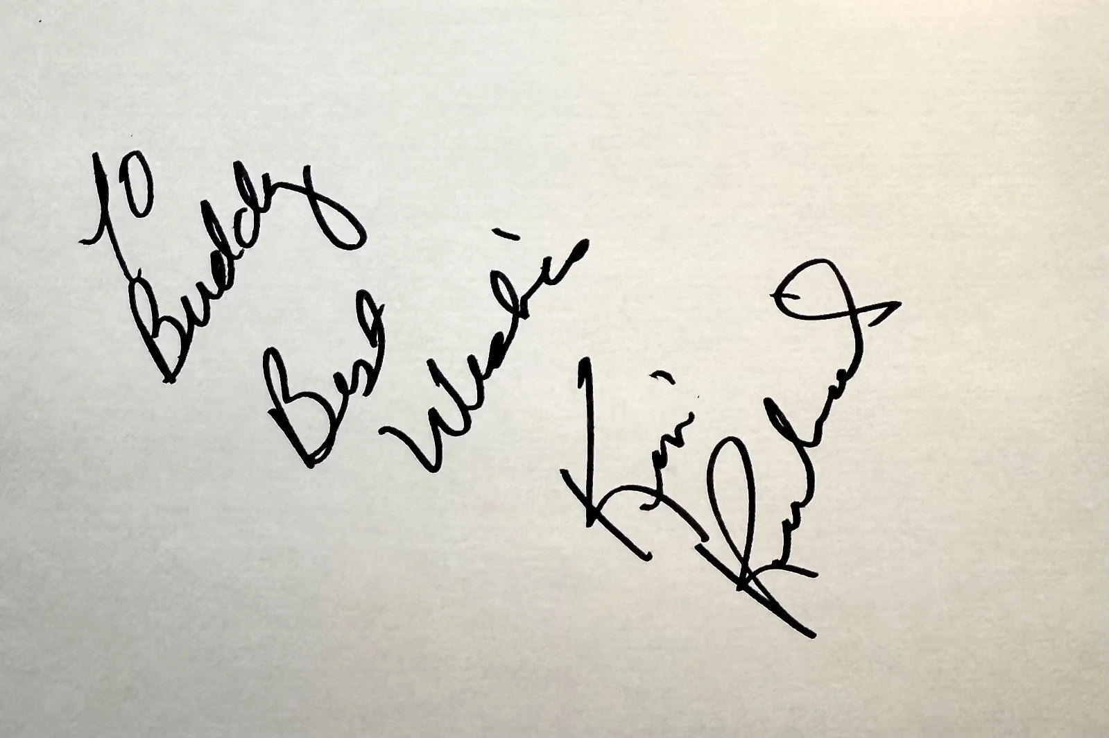 Kim Richards — KIM RICHARDS Autograph Signed 4x6 INDEX CARD Escape to Witch Mountain HOUSEWIVES, image 3