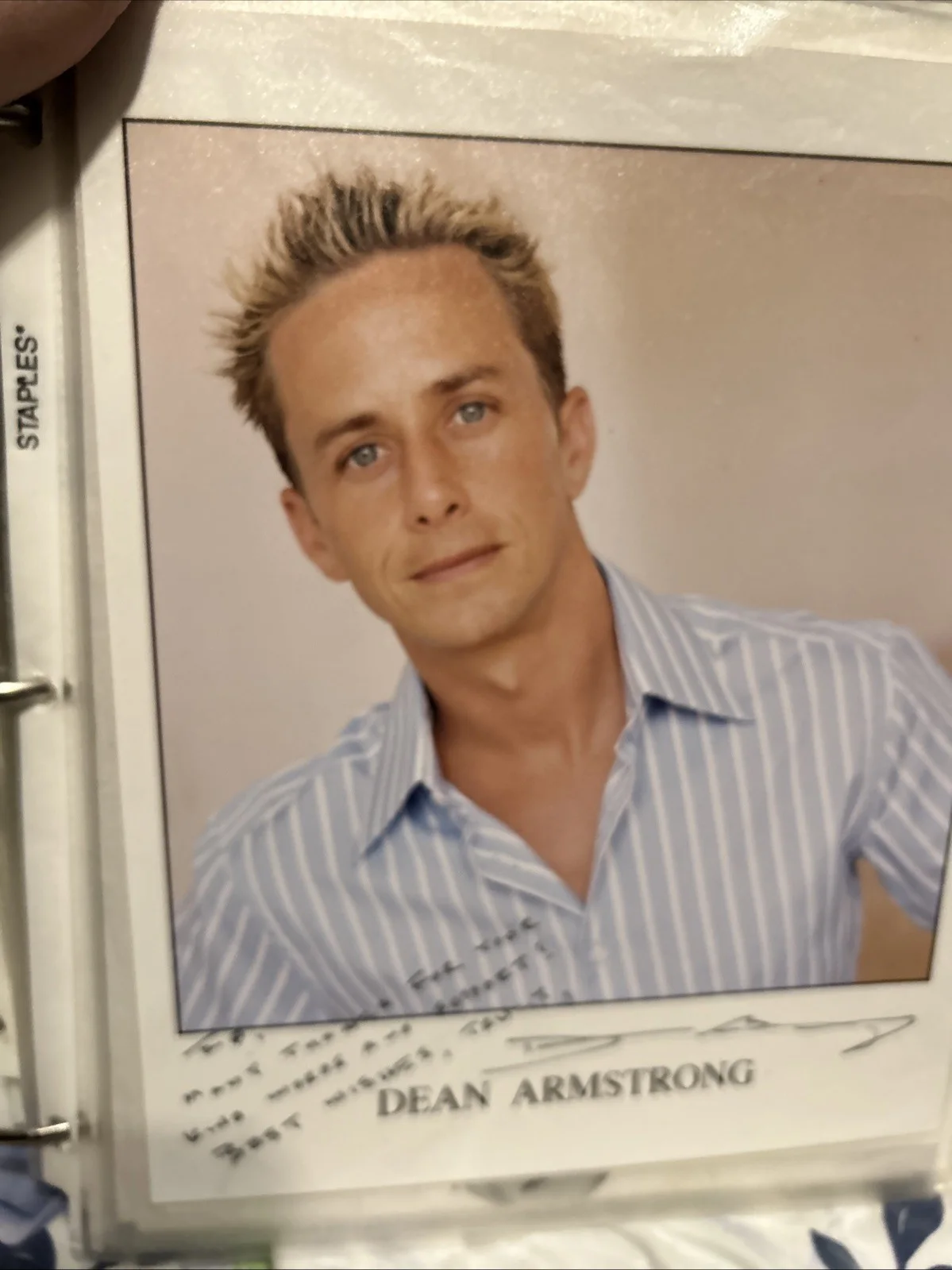Dean Armstrong — Dean Armstrong Autographed 8 X 10 Color Photo Authentic, image 4