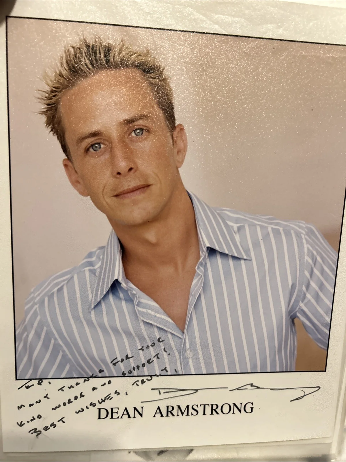 Dean Armstrong — Dean Armstrong Autographed 8 X 10 Color Photo Authentic, image 5