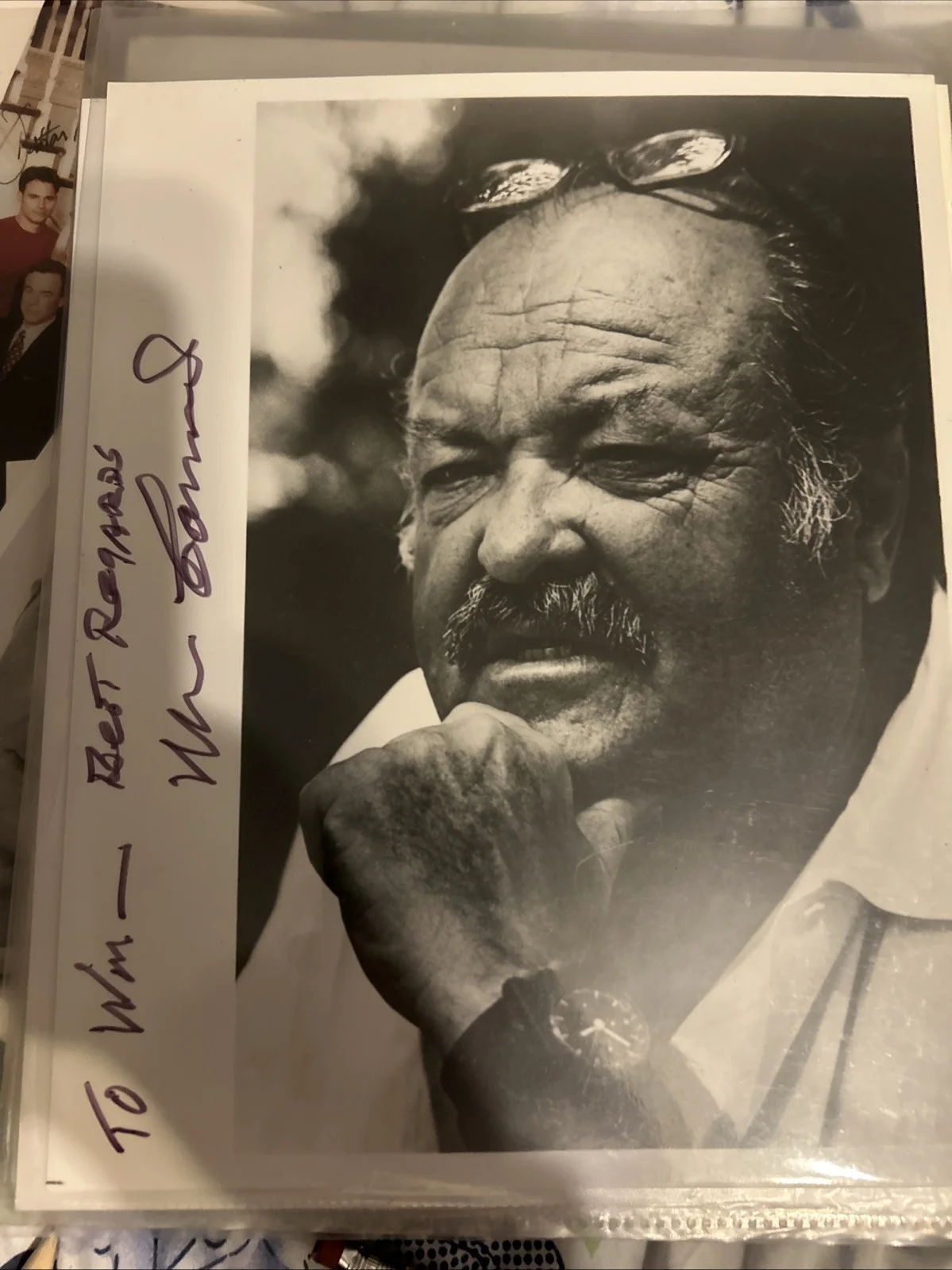 William Conrad — William Conrad Autographed 8 X 10 Black-And-White Photo Original, изображение 2