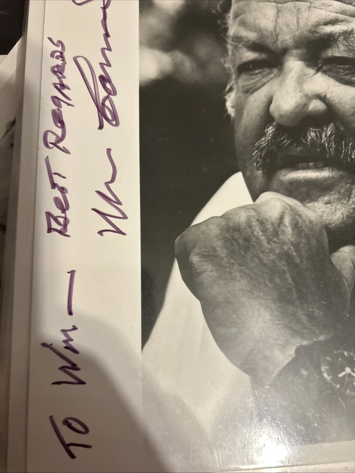 William Conrad — William Conrad Autographed 8 X 10 Black-And-White Photo Original, изображение 3