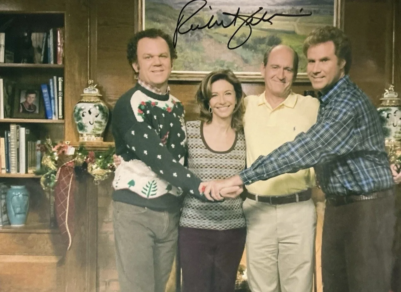 Richard Jenkins — RICHARD JENKINS AUTOGRAPHED SIGNED STEP BROTHERS 8X10 COLOR PHOTO HOLOGRAMS