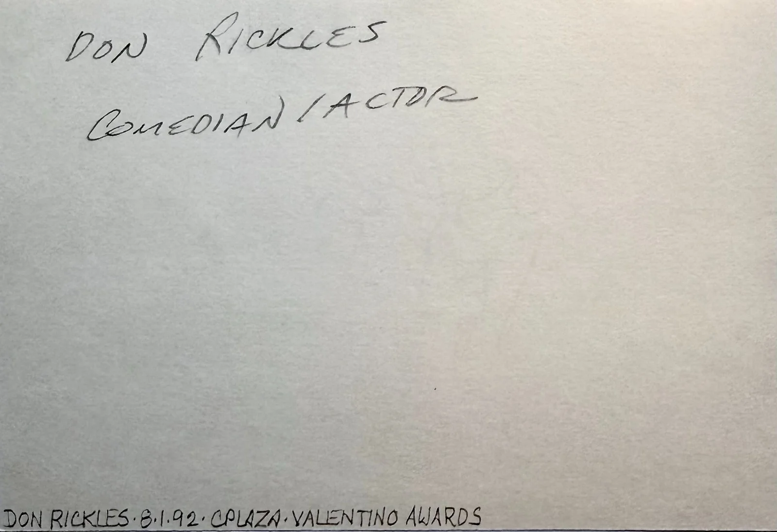 Don Rickles — DON RICKLES Autographed Signed 4x6 INDEX CARD Kelly's Heroes Comedian TOY STORY, изображение 4