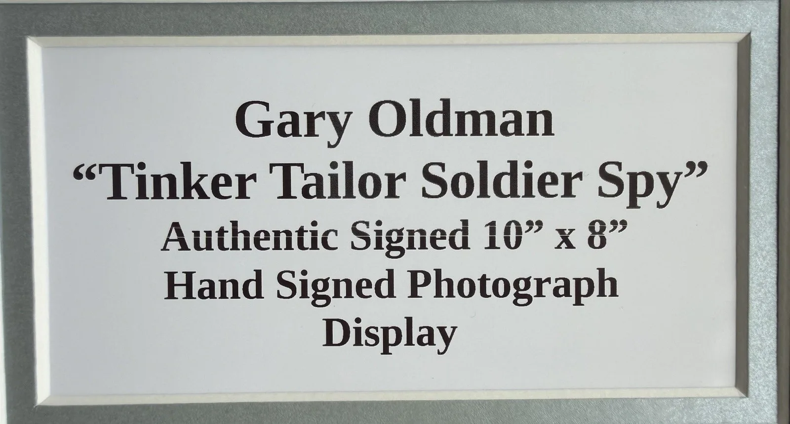 Gary Oldman “Tinker Tailor Soldier Spy” Signed Framed 16” X 12” Print Display, image 4