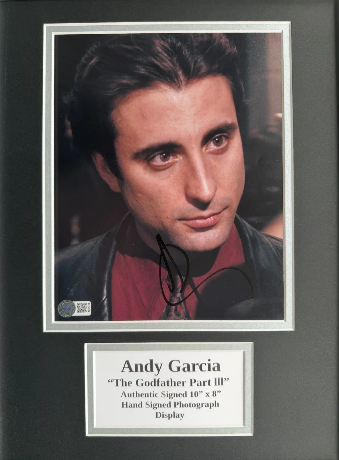 Andy Garcia “The Godfather Part III” Signed Framed 16” X 12” Print Display, изображение 2