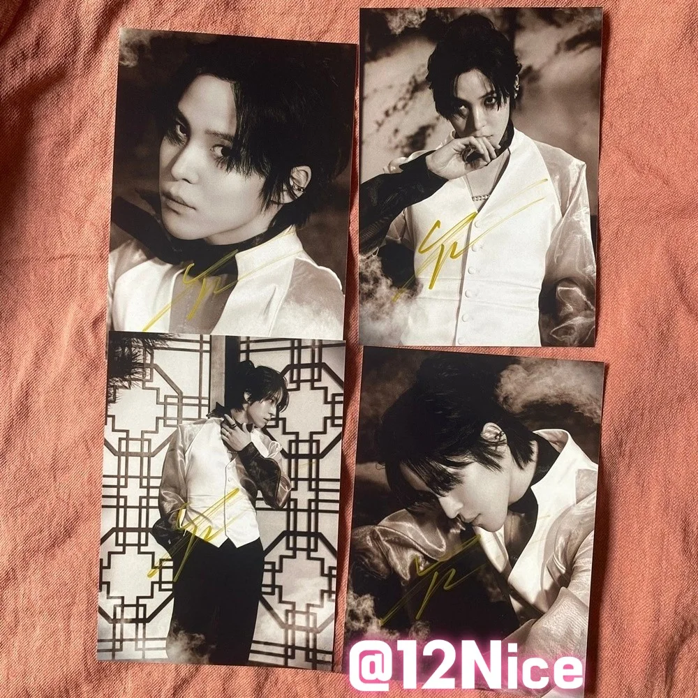 ATEEZ Yunho Autographed Photo Golden Hour Part4 4*6 K-POP Collection 2026 #Nice, изображение 2