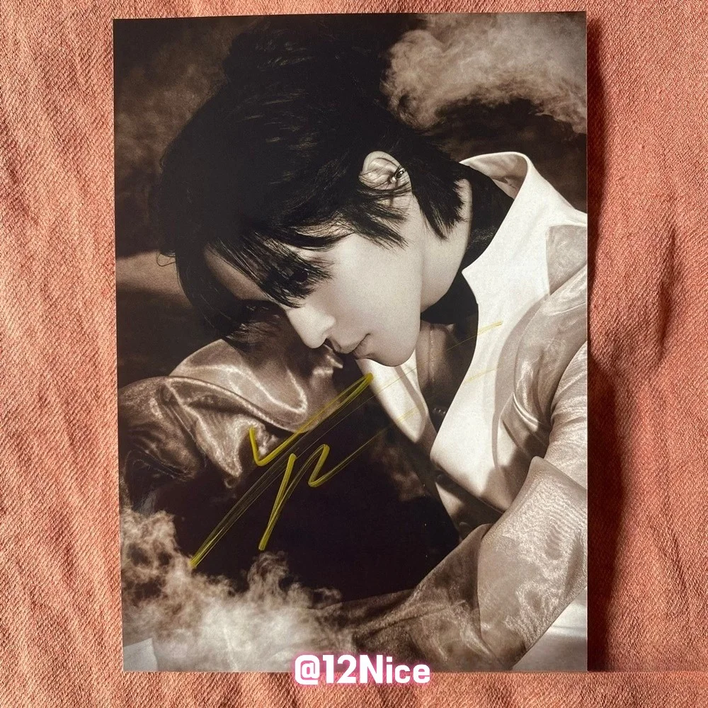 ATEEZ Yunho Autographed Photo Golden Hour Part4 4*6 K-POP Collection 2026 #Nice, изображение 3