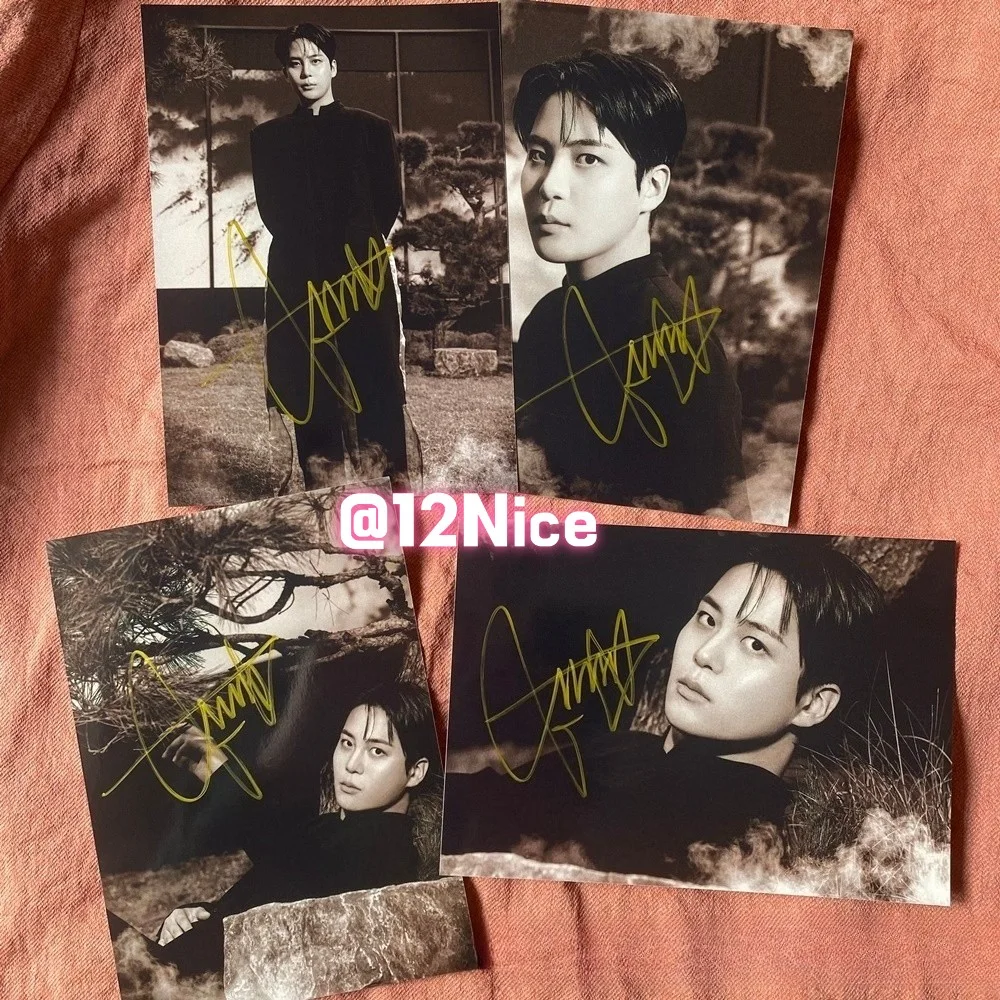 ATEEZ Jongho Autographed Photo Golden Hour Part4 4*6 K-POP Collection 2026 #Nice, изображение 2