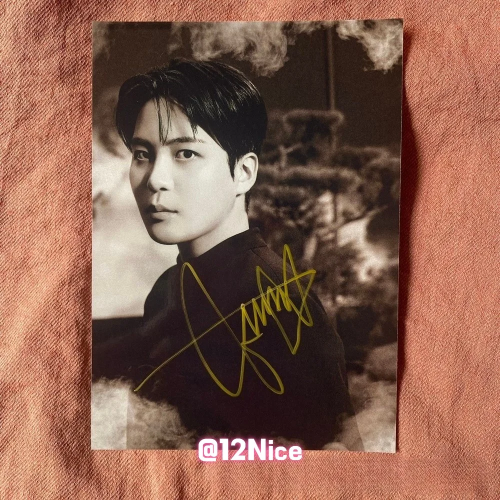 ATEEZ Jongho Autographed Photo Golden Hour Part4 4*6 K-POP Collection 2026 #Nice, изображение 5