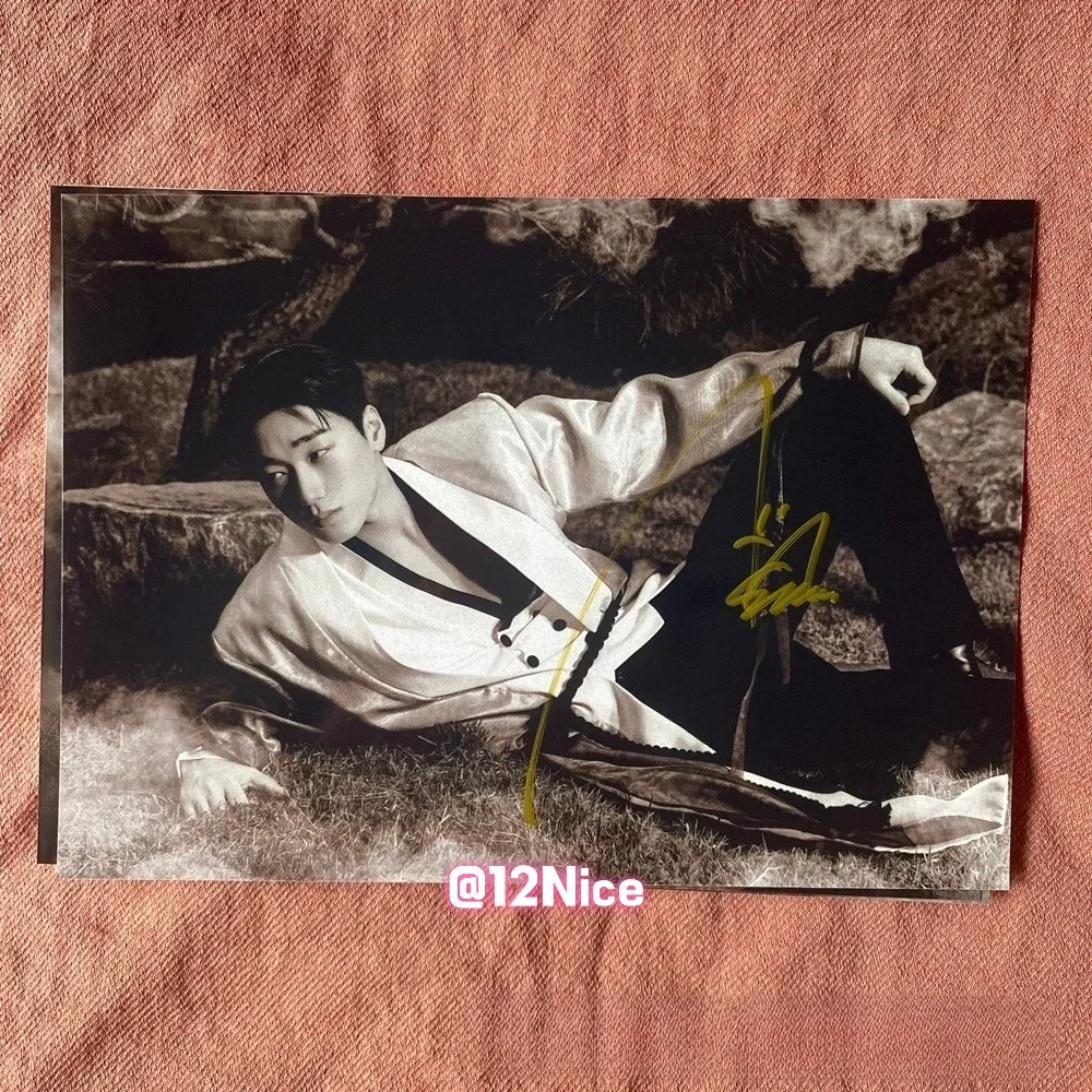 ATEEZ SAN Autographed Photo Golden Hour Part4 4*6 K-POP Collection 2026 #Nice, изображение 3