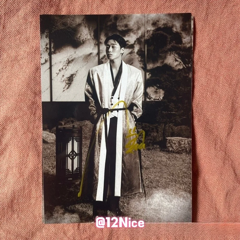 ATEEZ SAN Autographed Photo Golden Hour Part4 4*6 K-POP Collection 2026 #Nice, изображение 4