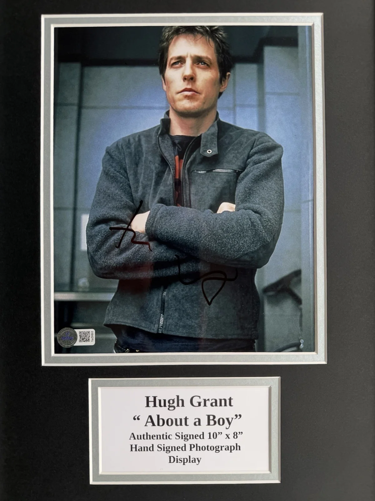 Hugh Grant “About a Boy” Signed Framed 16” X 12” Print Display, image 2