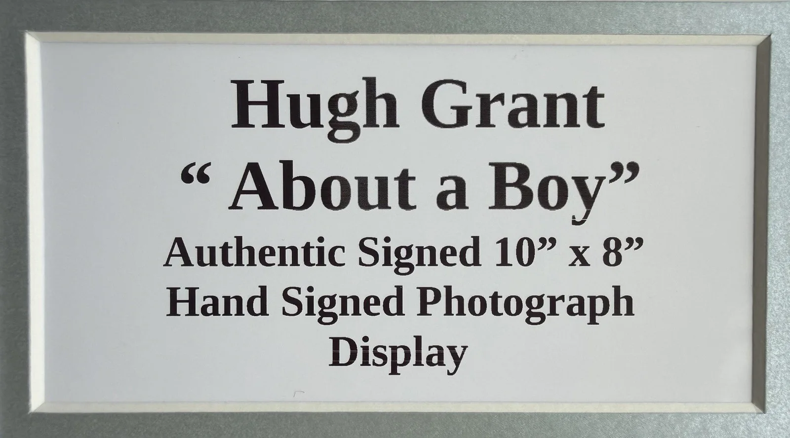 Hugh Grant “About a Boy” Signed Framed 16” X 12” Print Display, image 4