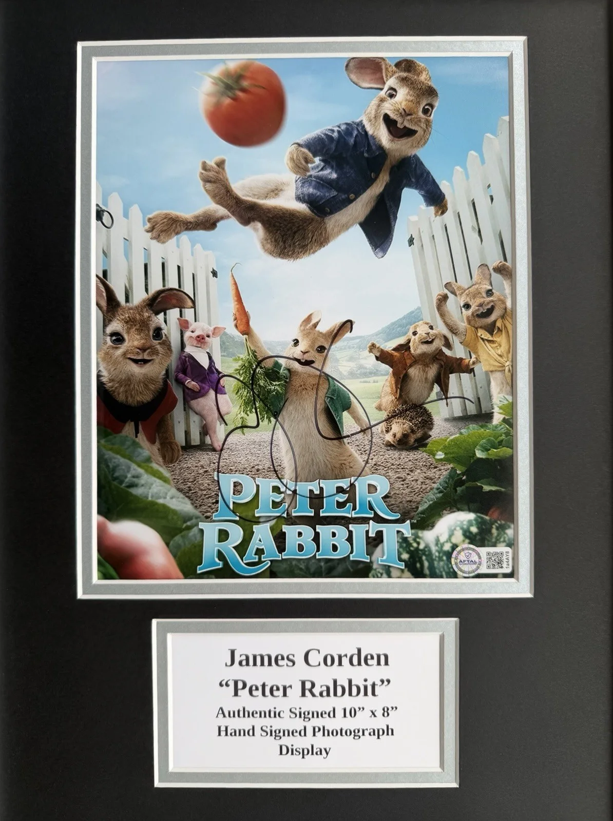 James Corden “Peter Rabbit” Signed Framed 16” X 12” Print Display, image 2