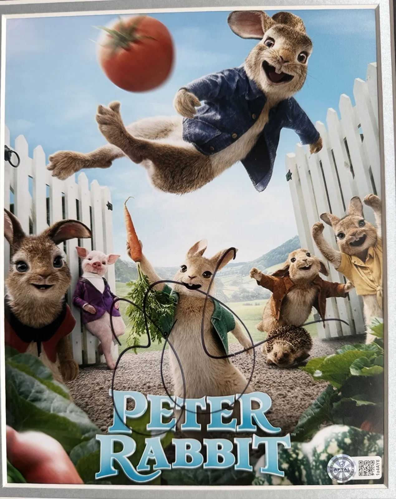 James Corden “Peter Rabbit” Signed Framed 16” X 12” Print Display, image 3
