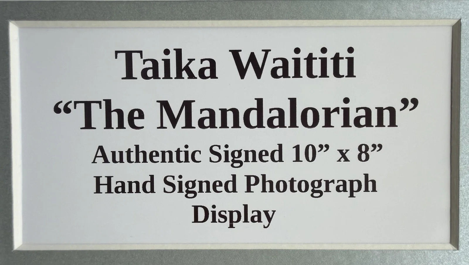 Taika Waititi “The Mandalorian” Signed Framed 16” X 12” Print Display, image 4