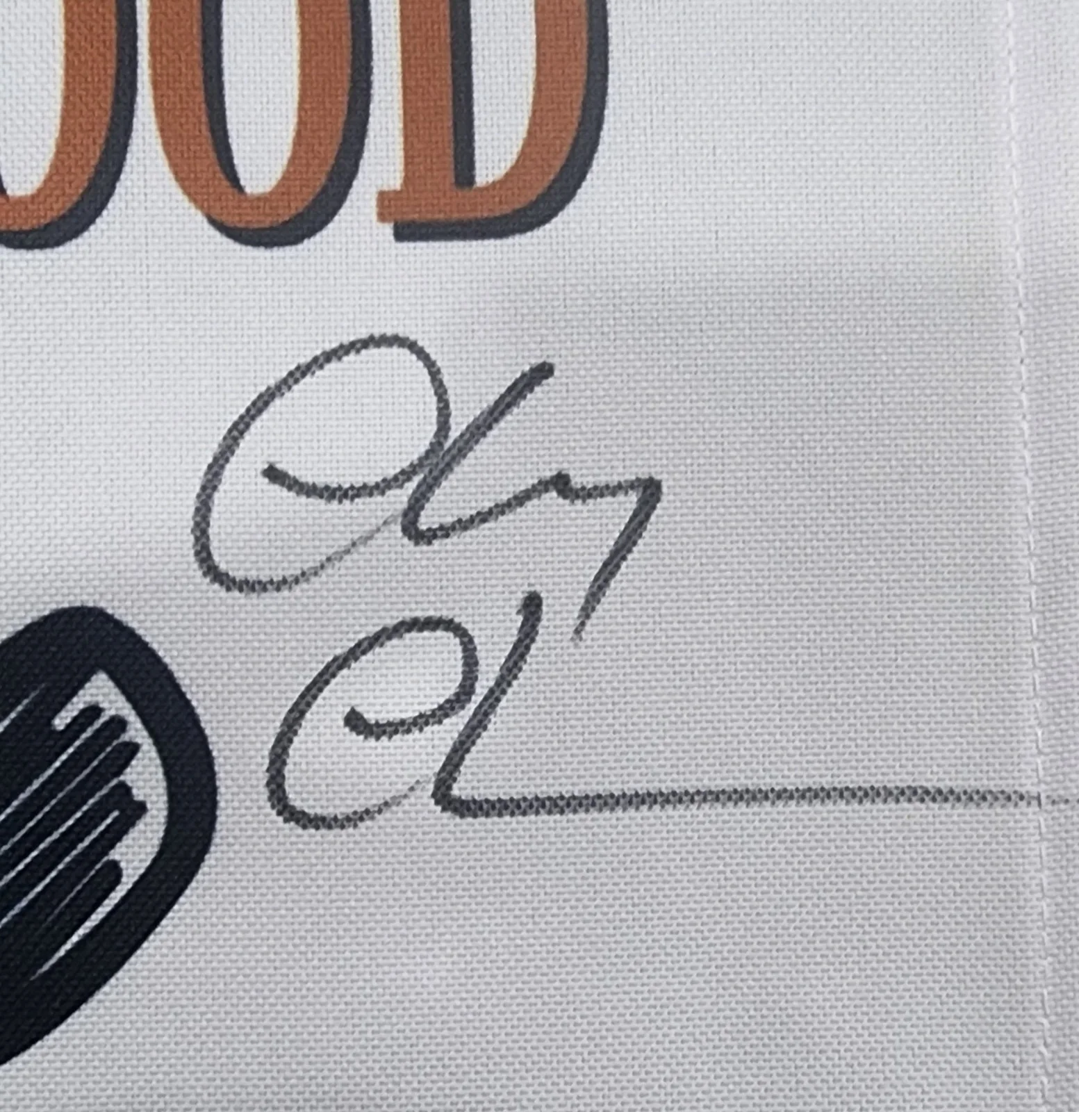 Chevy Chase — CHEVY CHASE Signed Auto Bushwood Country Club Golf Flag Caddyshack BECKETT, изображение 2