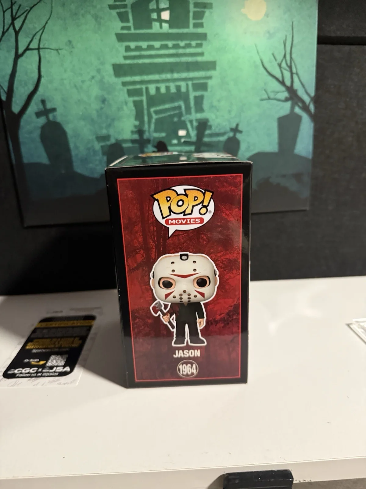 TOM SAVINI — TOM SAVINI/KANE HODDER/THOM MATTHEWS SIGNED JASON FUNKO POP 01 FRIDAY THE 13Th, image 4
