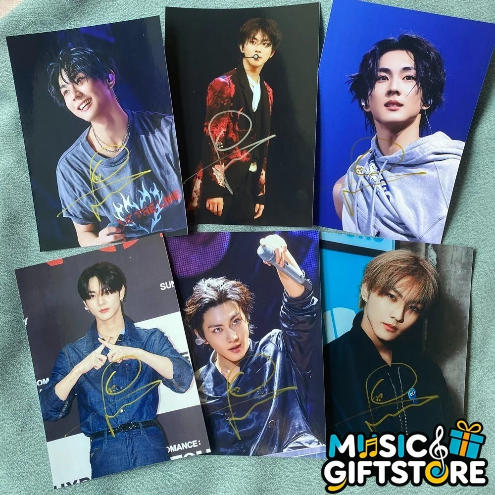 ENHYPEN JUNGWON Autographed Signed Photo Picture K-POP Collection 4*6 2025 #MUGS, изображение 2