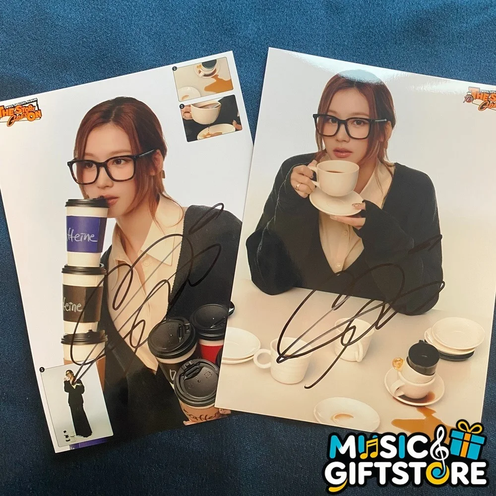 TWICE SANA Autographed Signed Photo The Story Goes On K-POP Collection 2025 #MUG, изображение 2
