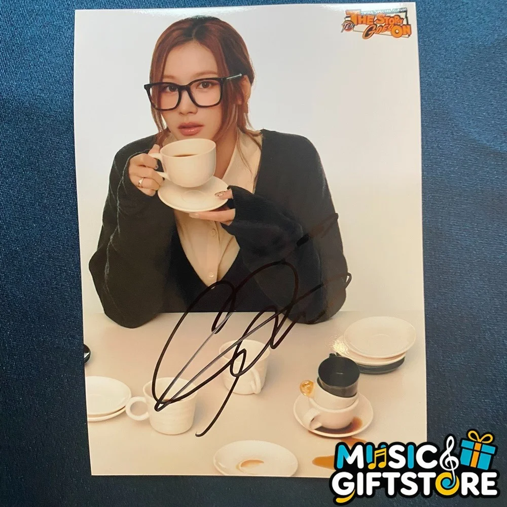 TWICE SANA Autographed Signed Photo The Story Goes On K-POP Collection 2025 #MUG, изображение 3