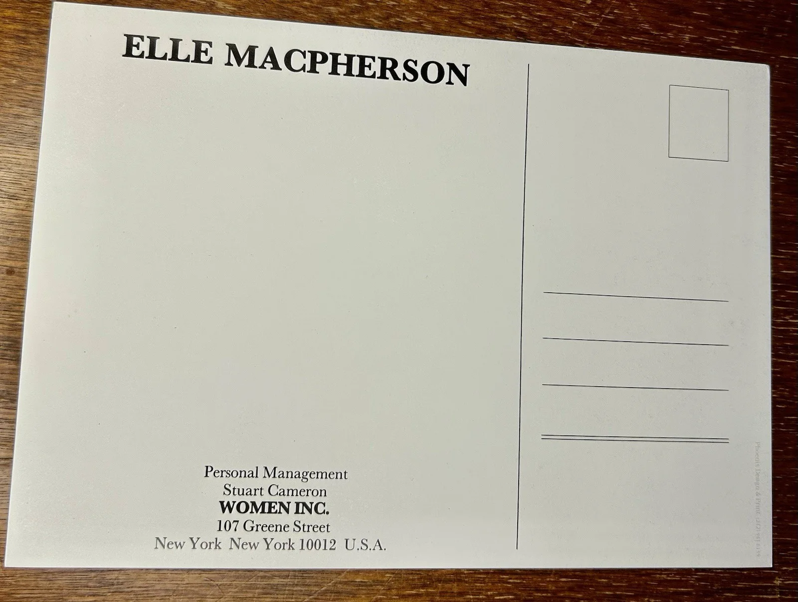 Elle McPherson — Elle Macpherson Signed 6x8 Swimsuit Photo “The Body” Autograph Model Super, изображение 3