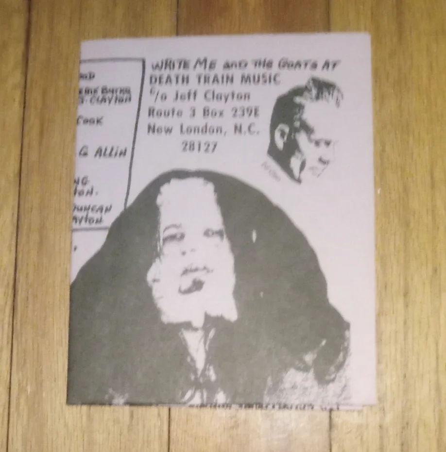 Jeff Clayton slimegoats 7" ep signed Antiseen GG Allin G.G., image 2