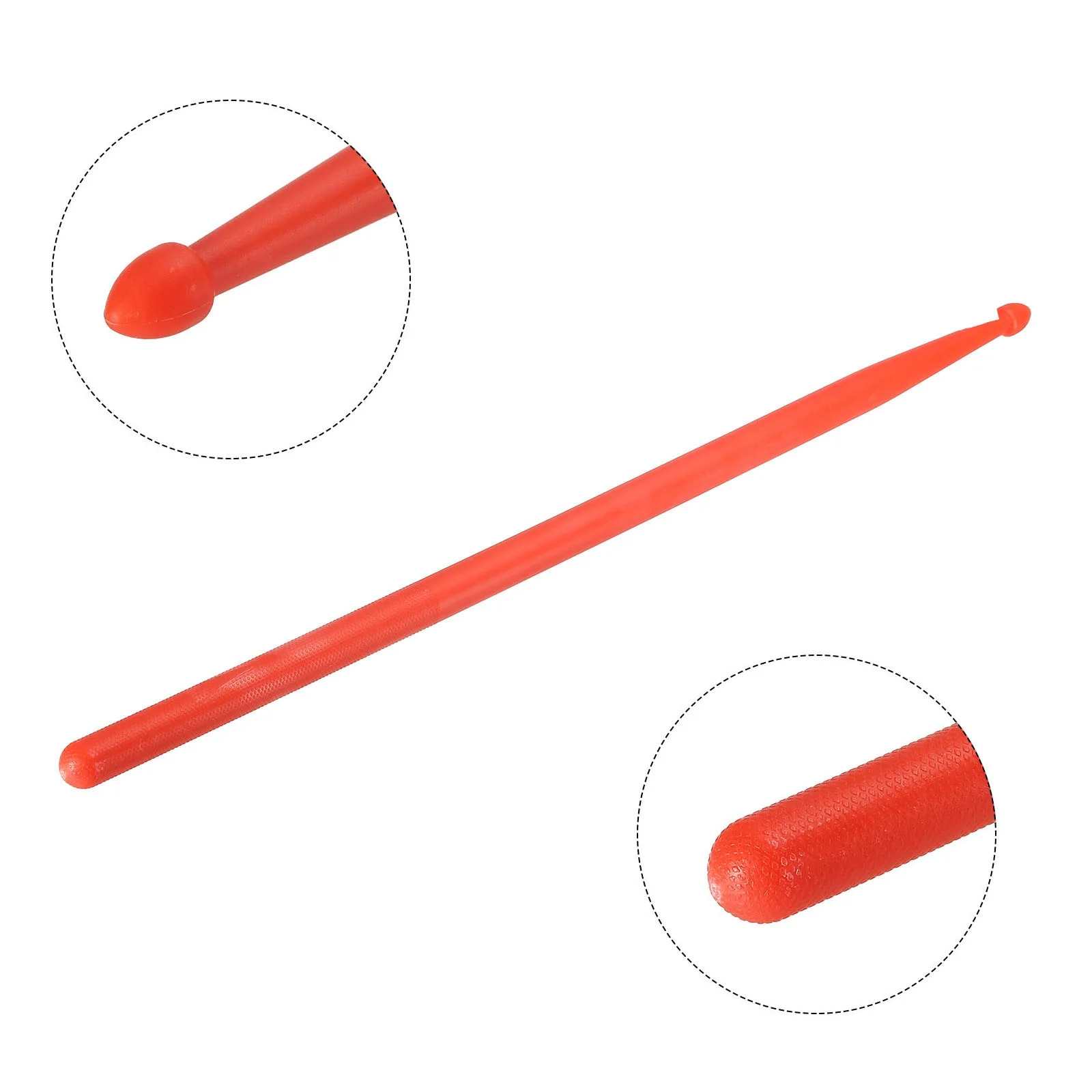 Nylon Drumstick 5A Plastic Anti Slip Handle Drum Stick for Drums Red, image 4
