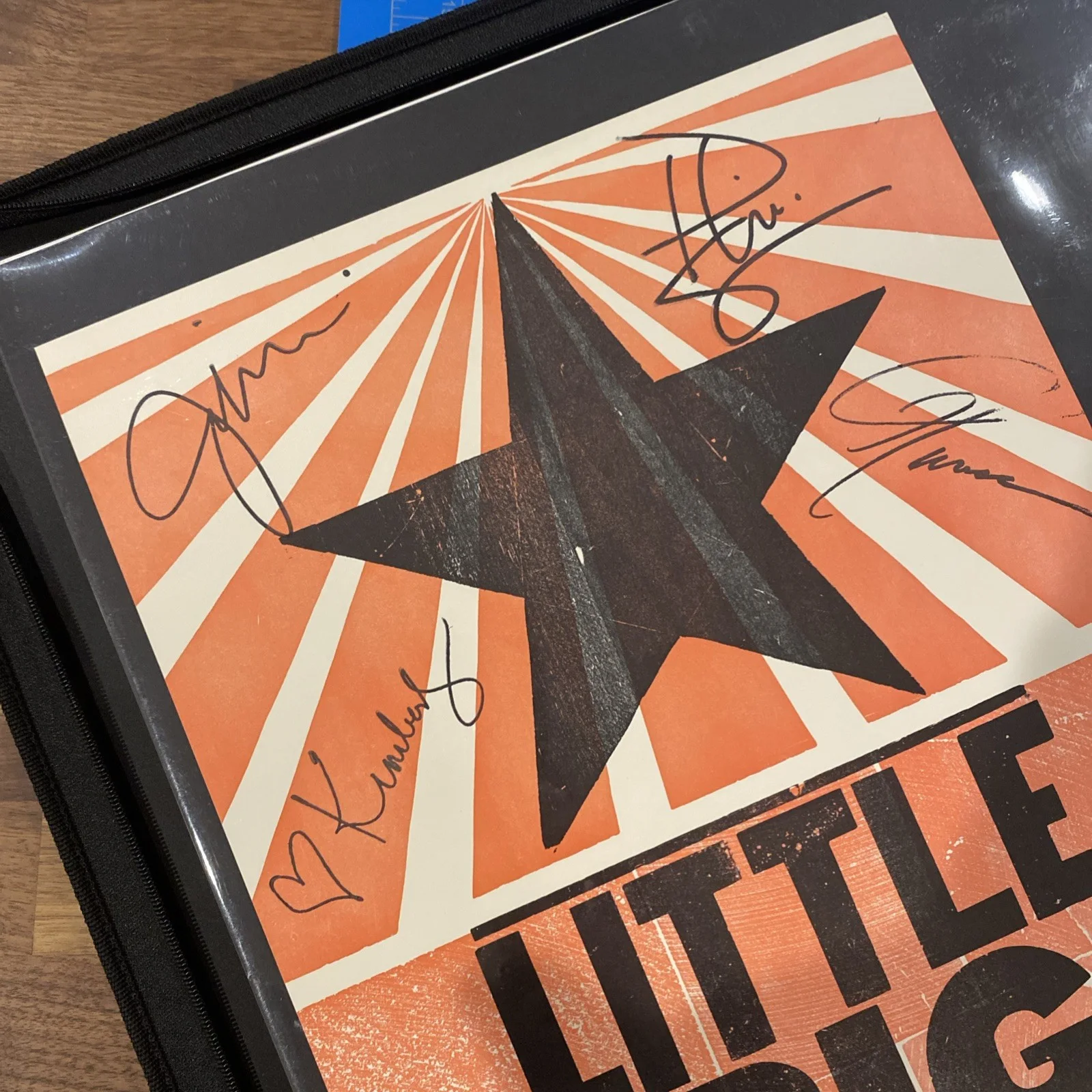 LITTLE BIG TOWN RYMAN HATCH SHOW PRINT POSTER 9/15/2017 Unverified AUTOGRAPH, изображение 2