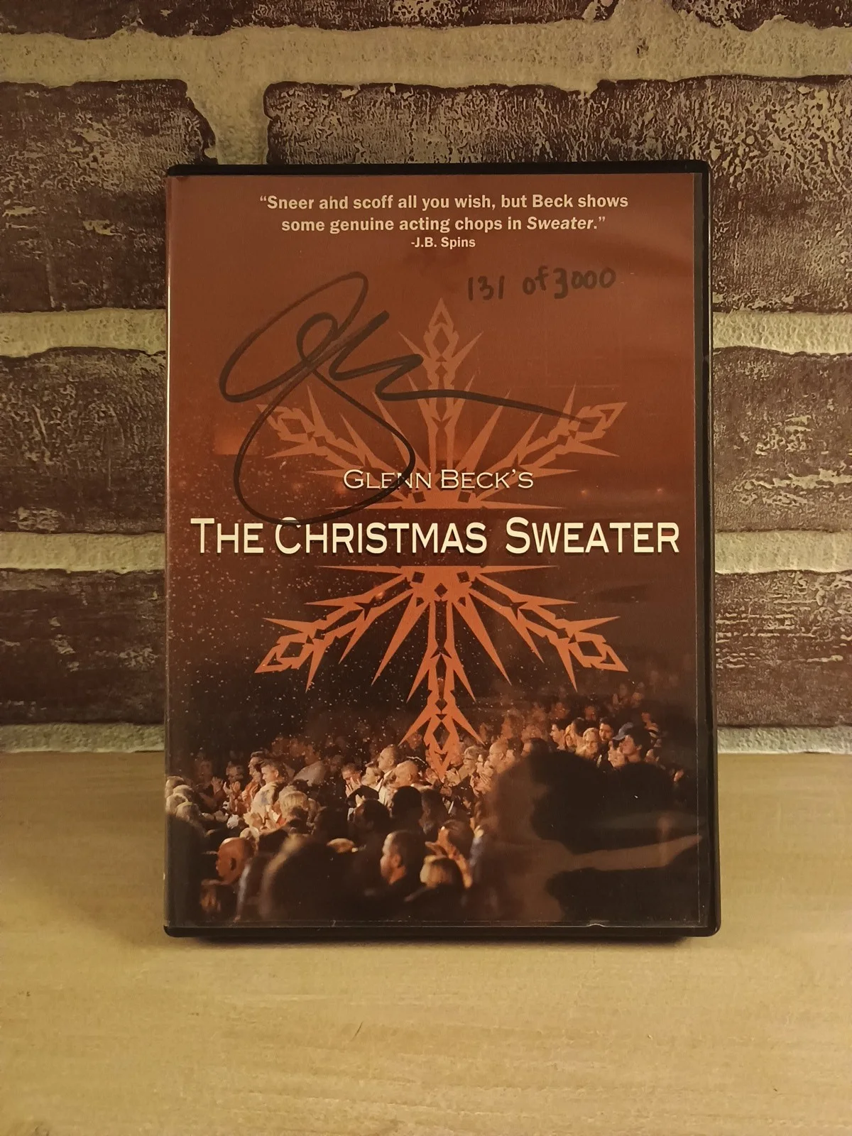 GLENN BECK — GLENN BECK THE CHRISTMAS SWEATER SIGNED DVD # 131 of 3000
